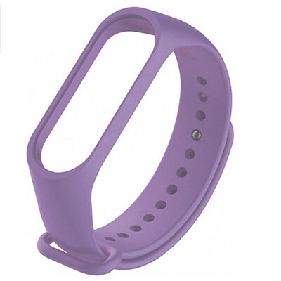 Ремінець для фітнес браслету Mi Band 3/4 Silicone, Light Violet