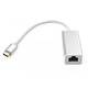 Адаптер Vinga USB Type-C - RJ-45 (M/F) Silver (VCPATC2GBLNS)