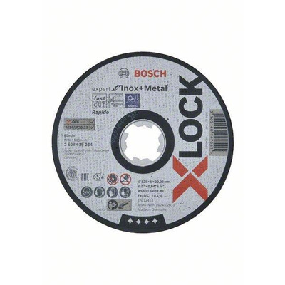 Круг відрізний Bosch X-Lock Expert for Inox and Metal, 125x1мм