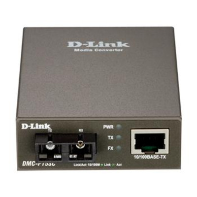 Медiаконвертер D-Link DMC-F15SC  1xFE, 1x100BaseLX SM, 15km, SC