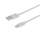 Кабель Grand-X USB - micro USB (M/M), Cu, 2.5 м, White (PM025W) 