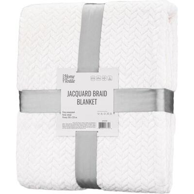 Плед Ardesto Jacquard Braid 200х220см, айворі (ART0202JB)