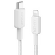 КабельANKER 322 USB-C to Lightning - 1.8m Nylon (Білий)