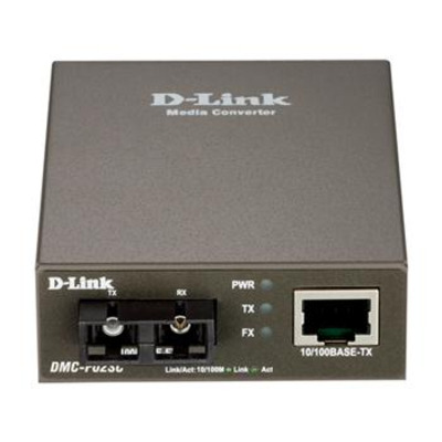 Медiаконвертер D-Link DMC-F02SC 1xFE, 1x100BaseFX MM, 2km, SC