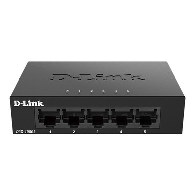 Комутатор D-Link DGS-105GL 5xGE, Некерований