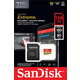 Карта памяти MicroSDXC 128GB C10 UHS-I SanDisk Extreme V30 U3 R190/W90MB/s + SD (SDSQXAA-128G-GN6MA)