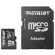 Карта пам`ятi MicroSDXC 128GB UHS-I Class 10 Patriot LX + SD-adapter (PSF128GMCSDXC10)