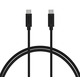 Кабель Choetech USB Type-C - USB Type-C (M/M), 1 м, Black (CC0002)