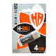 Флеш-накопитель USB 4GB Hi-Rali Rocket Series Black (HI-4GBVCBK)