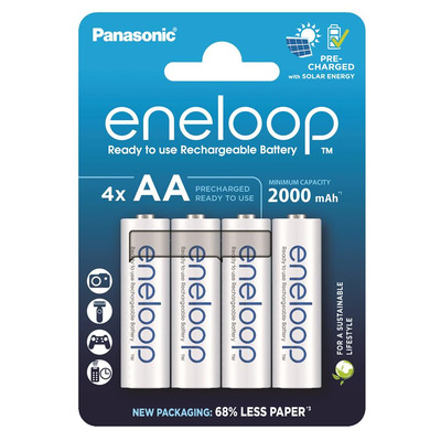 Акумулятор Panasonic Eneloop NI-MH  AA 2000 мАг, 4 шт.