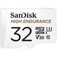 Карта памяти MicroSDXC 32GB UHS-I/U3 Class 10 SanDisk High Endurance R100/W40MB/s + SD-adapter (SDSQQNR-032G-GN6IA)