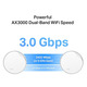 Система WiFi-Mesh TP-LINK Deco X50 AX3000, 1xGE LAN/WAN, 1x2,5GE LAN/WAN, 3мод, PoE