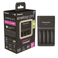 Зарядний пристрій Panasonic Smart-Quick Charger + Акумулятор Eneloop Pro NI-MH AA 2500 мАг, 4 шт. (K-KJ55HCD40E)