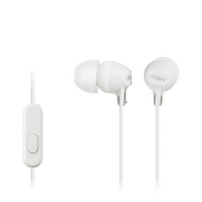 Sony Наушники MDR-EX15AP In-ear Mic White