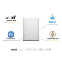 ASUS Маршрутизатор ZenWiFi AX Hybrid XP4 1PK AX1800 AV1300 2xGE LAN 1xGE WAN 1xUSB 3.2 PLC MU-MIMO OFDMA MESH