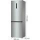 Gorenje Холодильник з нижн. мороз. камерою 185х60х60см, 2 двері,203(99)л, А++, Total NF, зона св-ті, зовн. диспл, нерж