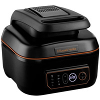 Мультипечь Russell Hobbs SatisFry Air & Grill, 1745Вт, чаша-5,5л, сенсорное управл., алюминий, пластик, черно-оранжевый