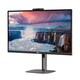 Монітор TFT 27" AOC Q27V5CW/BK, QHD, IPS, 75Гц, 1 мс, HDMI, DP, USB-C, USB-hub, HAS, Pivot, webcam, колонки