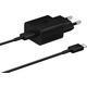 Мережева зарядка SAMSUNG 15W Power Adapter (w C to C Cable) EP-T1510XBEGEU / Чорна