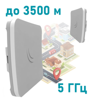 Зовнішня точка доступу 5GHz Wi-Fi MikroTik SXTsq 5 ac (RBSXTsqG-5acD)