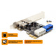 Плата розширення Frime PCI-E to USB3.0 (2 порти) +19pin VIA VL805 (ECF-PCIEtoUSB005.LP)