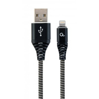 Кабель Cablexpert USB - Lightning (M/M), преміум, 1 м, чорний (CC-USB2B-AMLM-1M-BW)