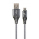 Кабель Cablexpert USB - USB Type-C V 2.0 (M/M), премиум, 1 м, серый (CC-USB2B-AMCM-1M-WB2) 