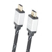 Кабель Cablexpert HDMI - HDMI V 2.0 (M/M), 2 м, чорний/сірий (CCB-HDMIL-2M) коробка