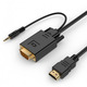 Кабель Cablexpert HDMI - VGA+3.5 мм V 1.4 (M/M), 1.8 м, черный (A-HDMI-VGA-03-6) пакет