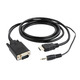 Кабель Cablexpert HDMI - VGA+3.5 мм V 1.4 (M/M), 1.8 м, черный (A-HDMI-VGA-03-6) пакет