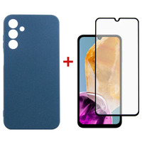 Чeхол-накладка Dengos для Samsung Galaxy M15 SM-M156 Blue (DG-KM-89) + защитное стекло