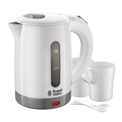 Електрочайник Russell Hobbs Travel 0.85л, пластик, білий