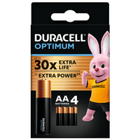 Батарейка DURACELL LR06 KPD 04*10 Optimum уп. 1x4 шт.