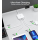 Зарядний пристрій 4xUSB 100W GaN (2хUSB-C+2хUSB-A) Desktop Charger білий Choetech