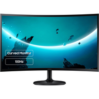 Монитор Samsung 24" Essential S3 LS24D360 (LS24D360GAIXCI) VA Black Curved 100Hz