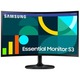 Монiтор Samsung 24" Essential S3 LS24D360 (LS24D360GAIXCI) VA Black Curved 100Hz