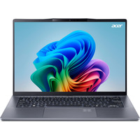 Ноутбук Acer Swift Go 14 AI SFG14-01 14.5" WQXGA IPS, Quallcomm X1P-42100, 16GB, F1TB, UMA, Win11, сірий