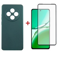 Чeхол-накладка Dengos для Oppo Reno 12 F/FS Green (DG-KM-115) + защитное стекло