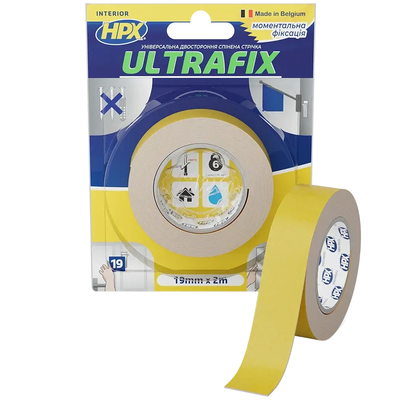 Стрічка двохстороння HPX DSU1902 ULTRAFIX 19мм х 2м