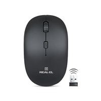 Мышь беспроводная REAL-EL RM-301 Wireless Black