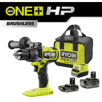 Шурупокрут-дриль ударний акумуляторний Ryobi ONE+HP RPD18X-242S 18В, 2А·ч, 4А·ч (5133005283)