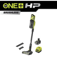 Пилосос акумуляторний Ryobi ONE+ HP RSV18X-1X40G 18В 1х4А·год 90Вт 20кПа контейнер 0.8л HEPA12 3.1кг