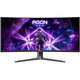 Монітор TFT 34" AOC AG346UCD, QD-OLED, 175Гц, 0,03мс, вигнутий, HDMIx2, DP, USB-hub, HAS, чорно-сірий