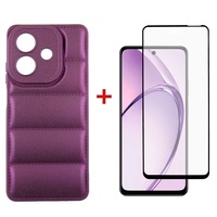 Чeхол-накладка Dengos Soft для Oppo A3X Purple (DG-KM-125) + защитное стекло