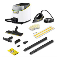 Пароочисник Karcher SC 4 Deluxe Iron, 2200Вт, 1300мл, 4Бар, праска, швабра, білий