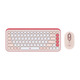 Комплект (клавиатура, мышь) беспроводной Logitech Pop Icon Combo Rose (920-013142)