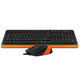 Комплект (клавиатура, мышь) A4Tech F1010 Black/Orange