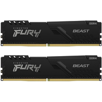 Модуль пам`ятi DDR4 2x4GB/3200 Kingston Fury Beast Black (KF432C16BBK2/8)