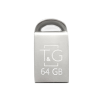 Флеш-накопитель USB 64GB T&G 107 Metal Series Silver (TG107-64G)