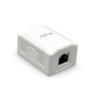 Розетка Cablexpert (NCAC-1U5E-01) RJ-45, Cat5е, внешняя, белый